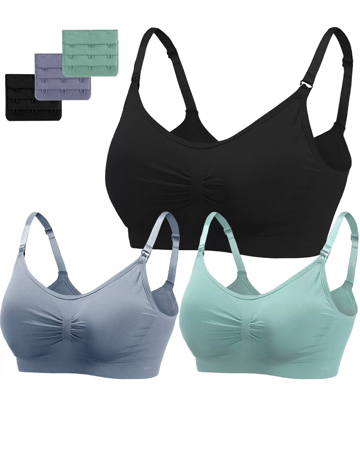 2PACK Wire free Maternity Nursing Bra